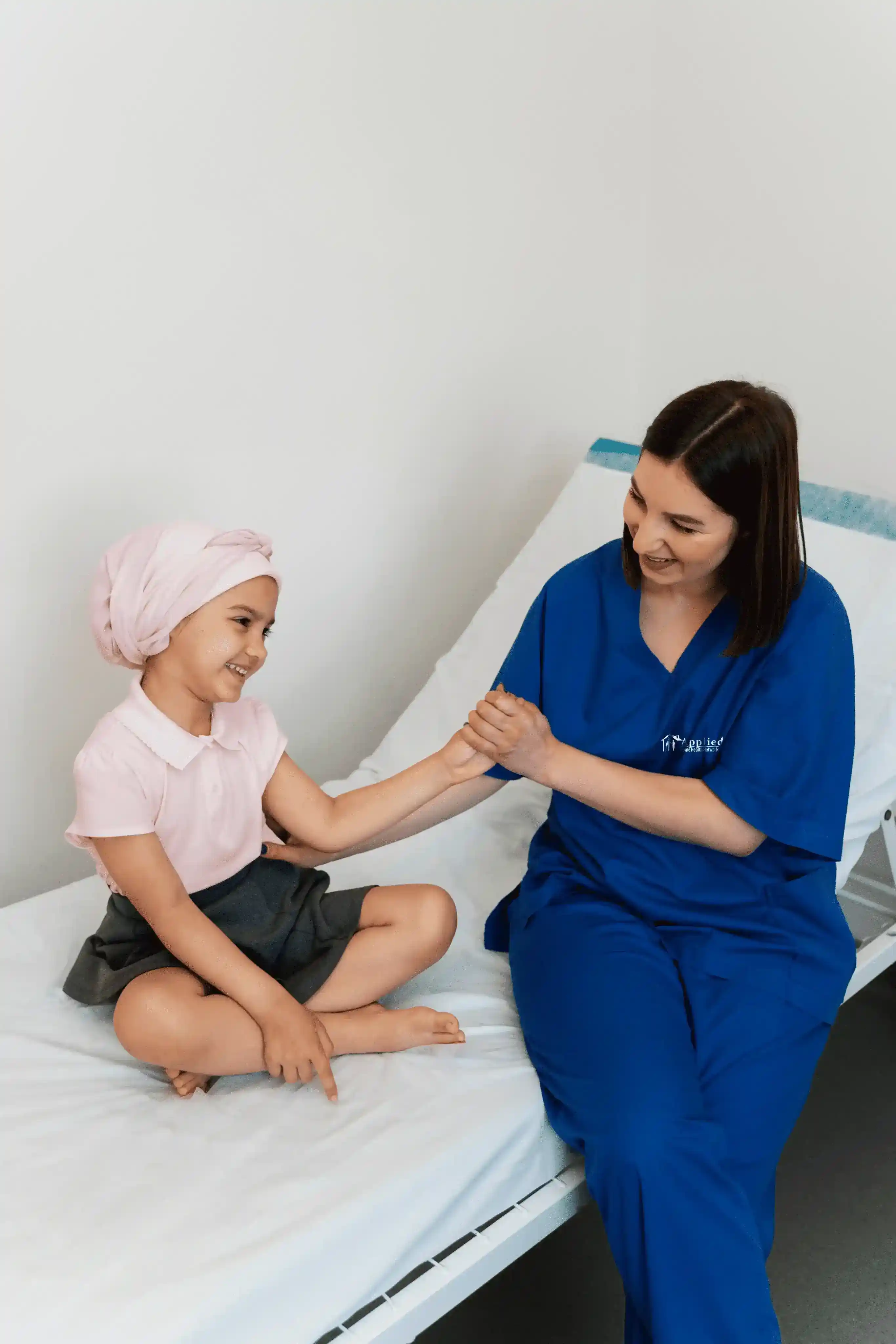 doctor assisting child in hospital